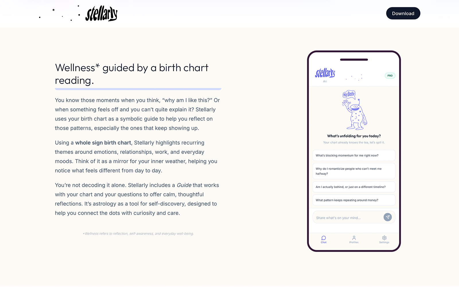Website sections preview